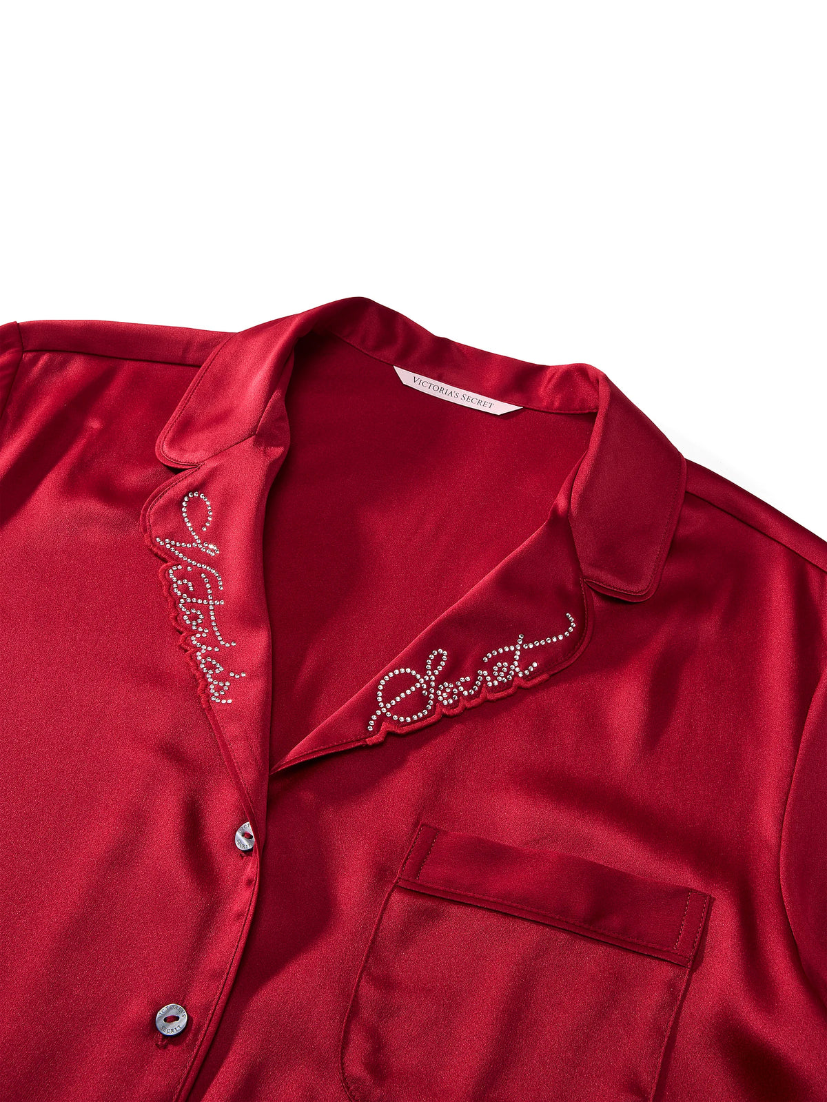 Victoria's Secret Signature Satin Shine Long Pajama Set,