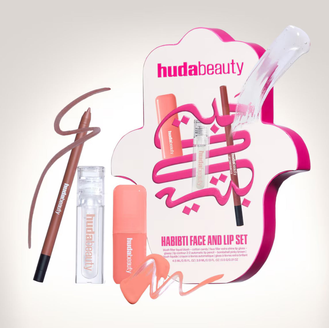 Huda Beauty Habibti Face and Lip set