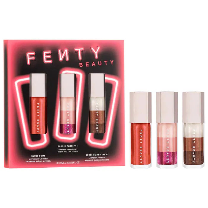 Fenty Beauty by Rihanna
Glossy Posse VIII 3-Piece Lip Luminizer Set