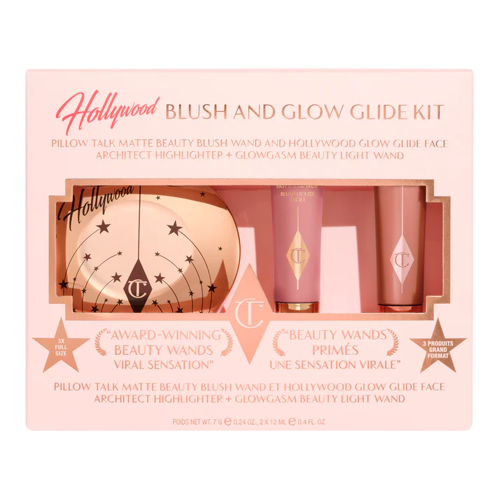 Charlotte Tilbury Hollywood Blush And Glow Glide Kit - Full Size Product Set