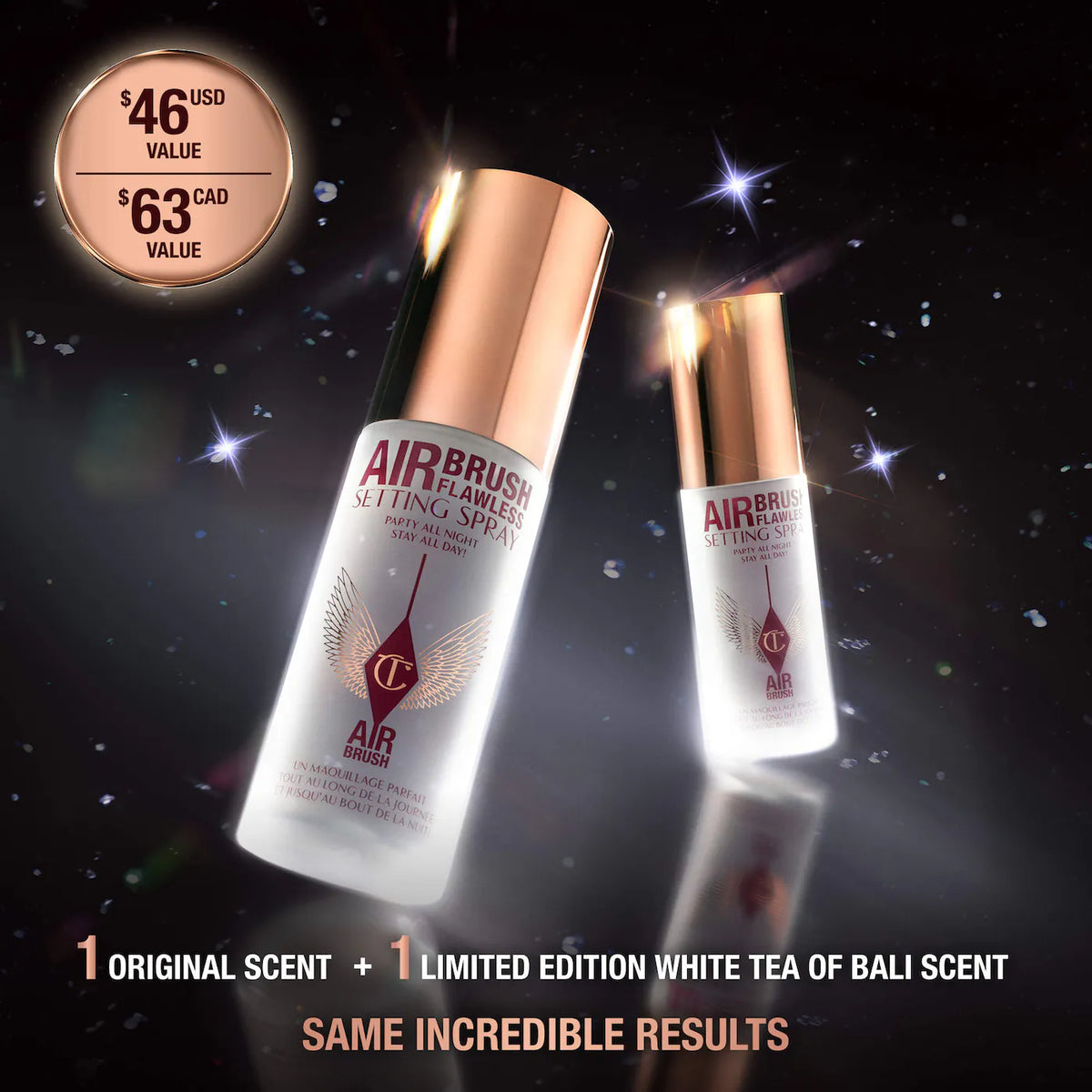 Charlotte Tilbury Mini Airbrush Flawless Setting Spray Duo Gift Set