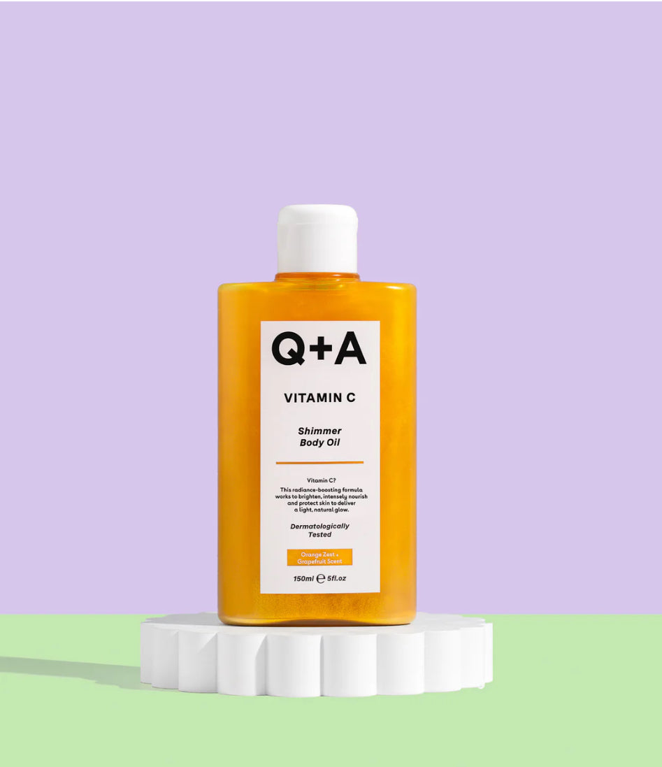 Q+A Vitamin C Shimmer Body Oil