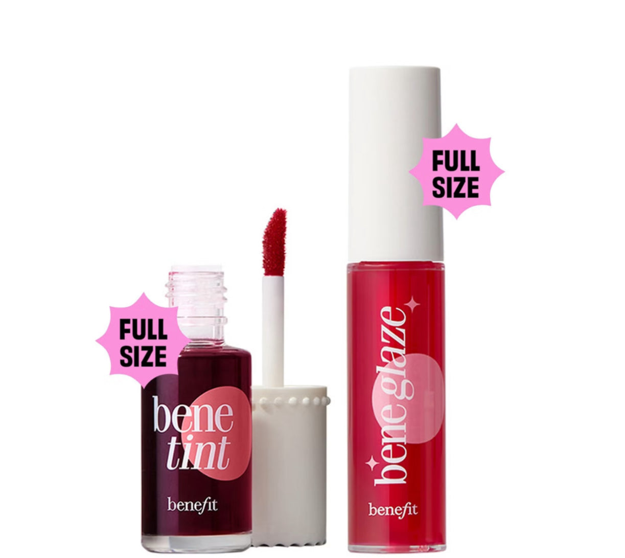 benefit Rollin with Benetint Cheek & Lip Tint and Limited Edition Lip Oil Duo with Beauty Bag