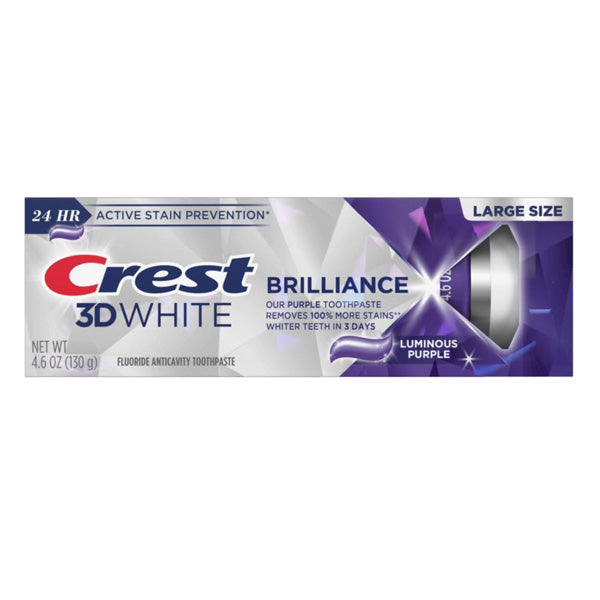 Crest 3D White Brilliance Luminous Purple Teeth Whitening Toothpaste